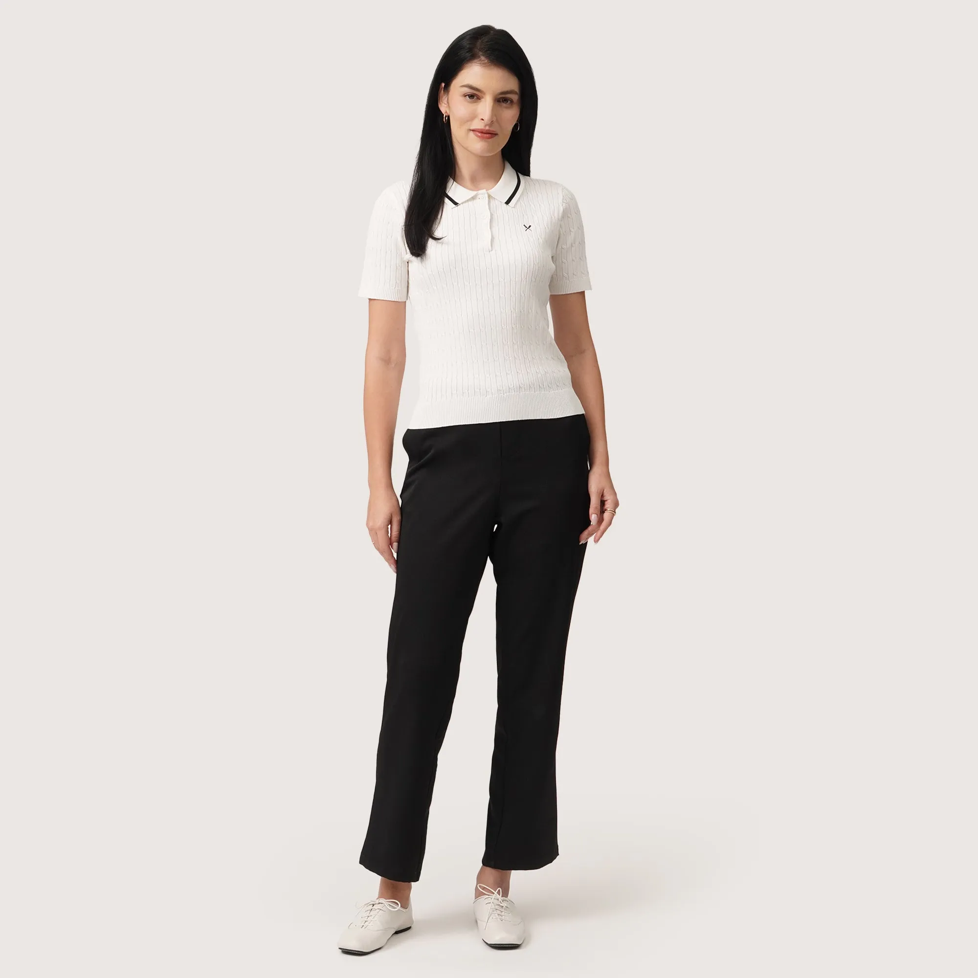 Tapered Ankle Length Trousers