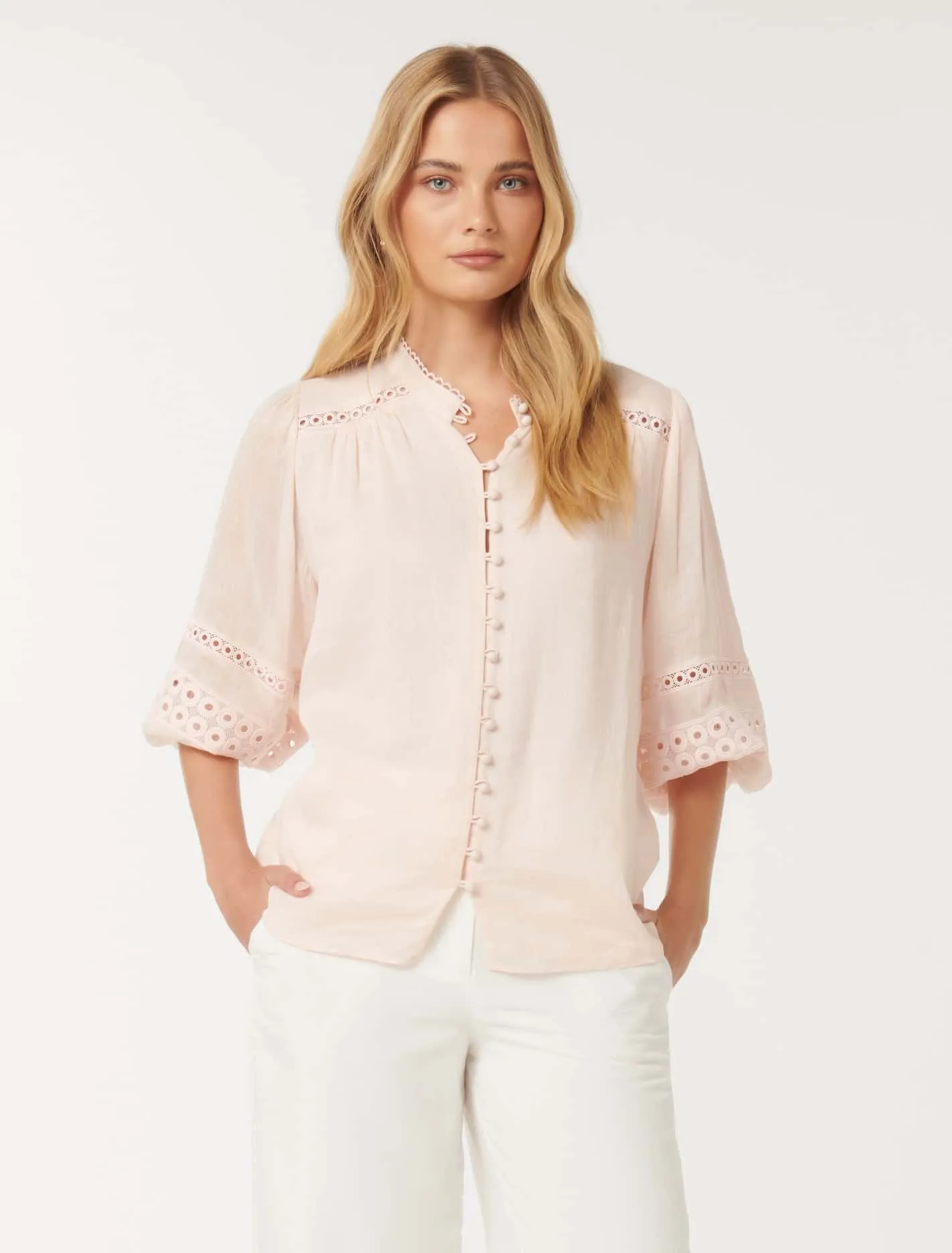 Tatiana Trim Insert Blouse