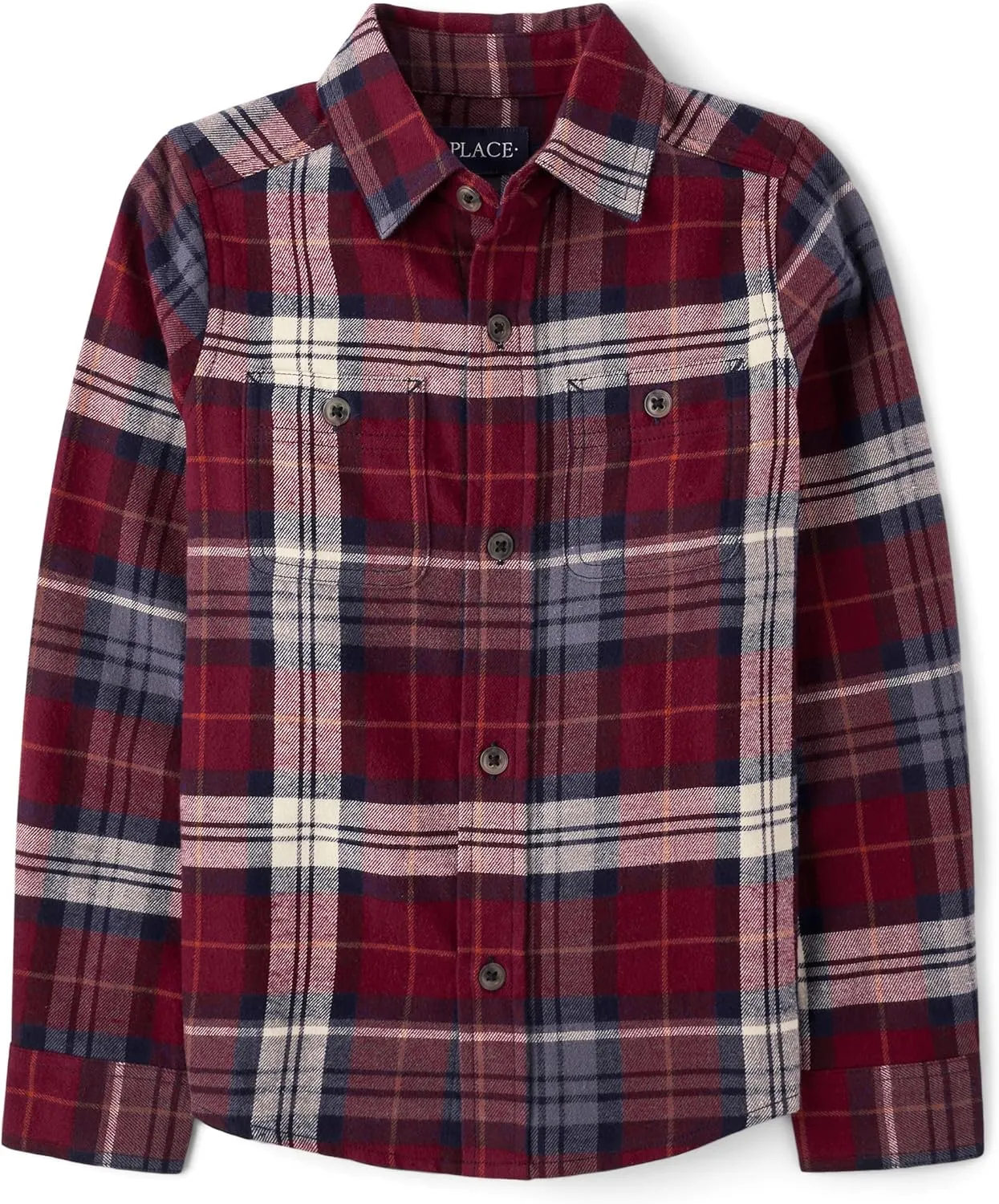 The Children's Place Boys' Long Sleeve Plaid Flannel Button Up Shirt
