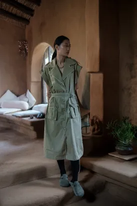 The Terra Tribe Khaki Harajuku Trench