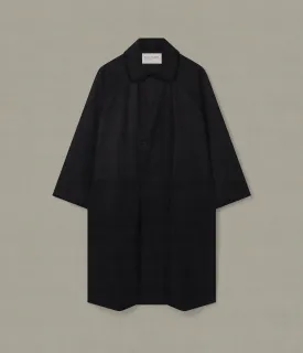 Waxed Trench Long, Black
