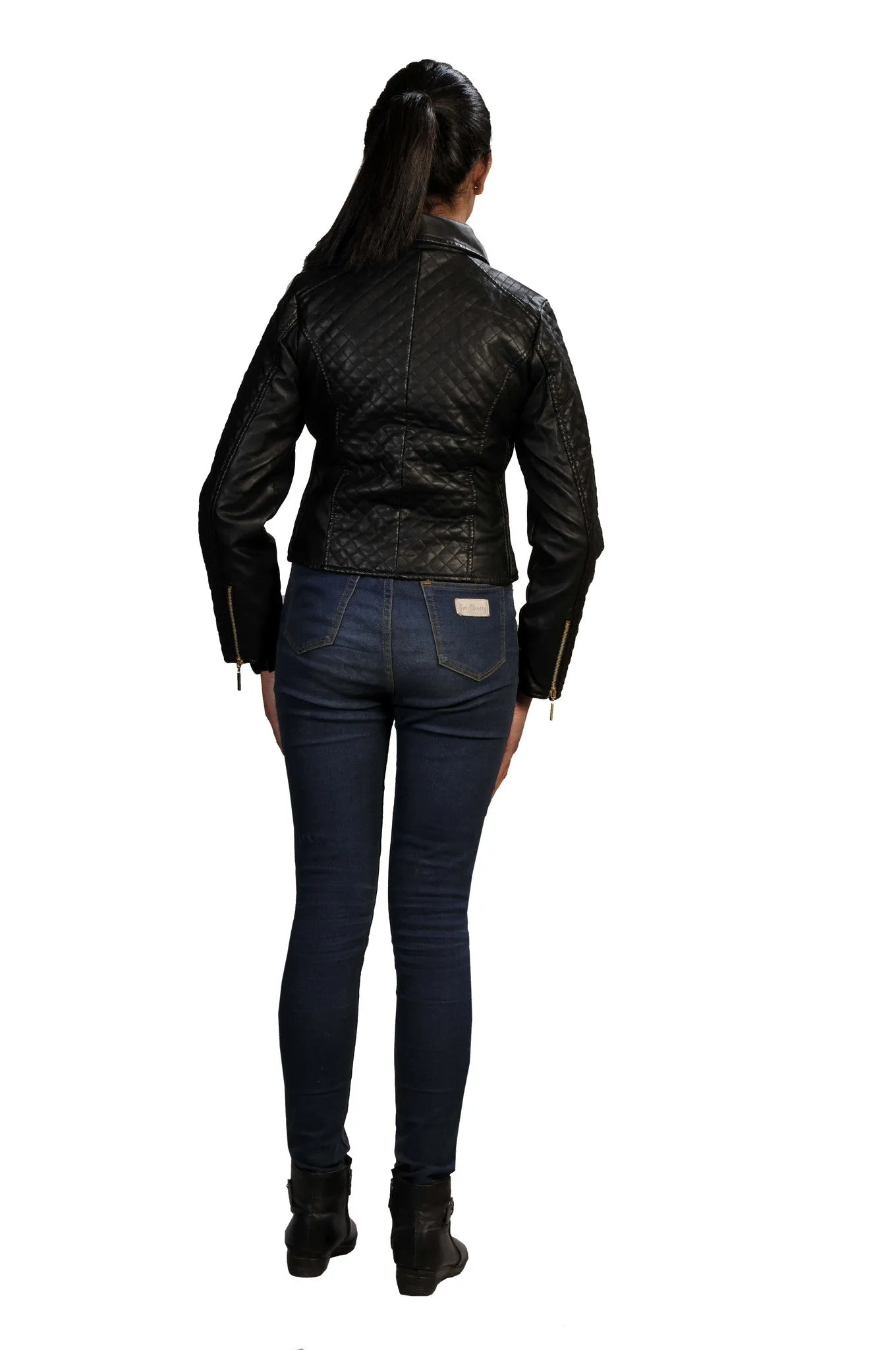 womens-black-faux-leather-quilted-zip-up-ladies-jacket-with-stitching-detail