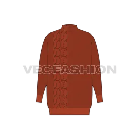 Womens Cable Knit Sweater