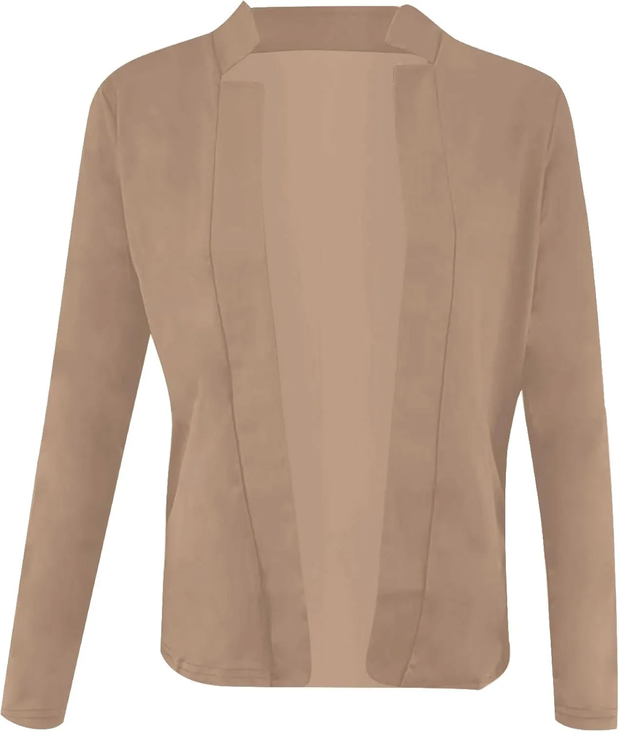 Women's Cropped Blazer Jacket Dressy Cardigan Lightweight Office Jacket Plus Size Open Front Suit Blazers Outerwear