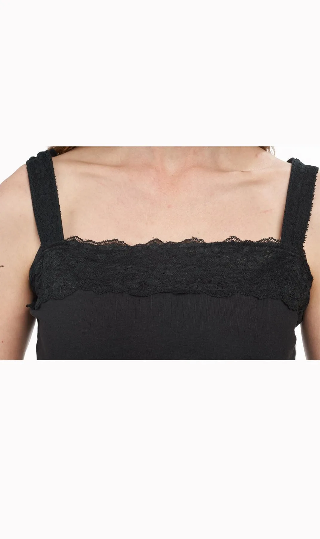 Women's Lace Trim Tank