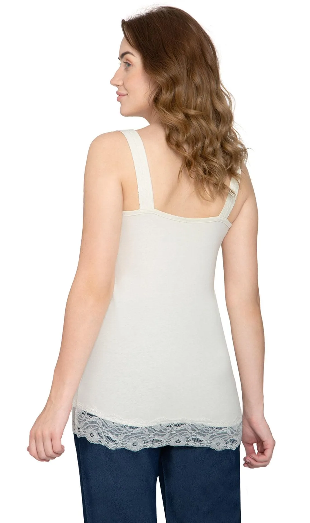 Women's Lace Trim Tank
