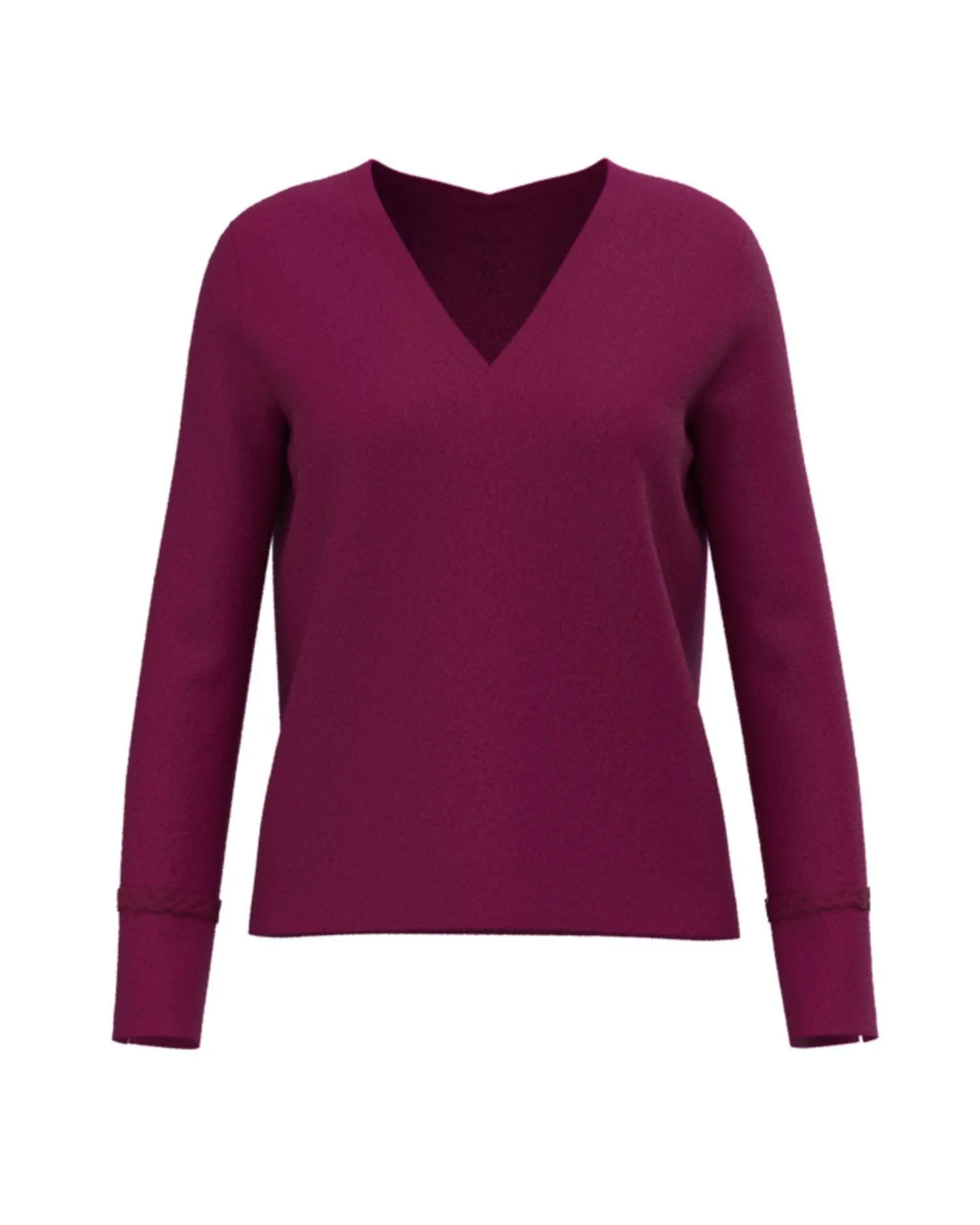 Wool Blend Cable Detail Pullover