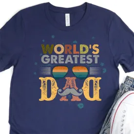 World's Greatest Dad - Father's Day Graphic T-Shirt -  T-shirt T-Shirt For Dad