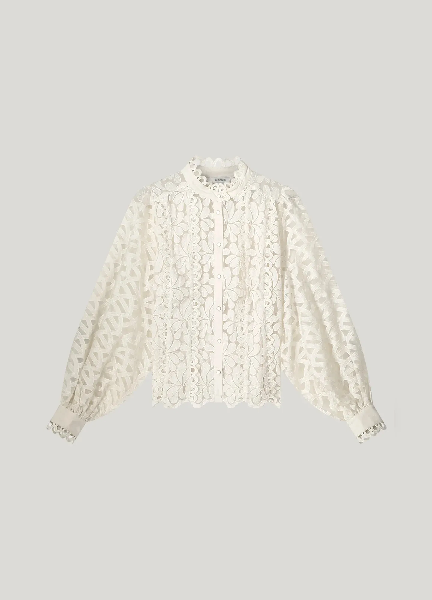Woven Lace Top in Ivory