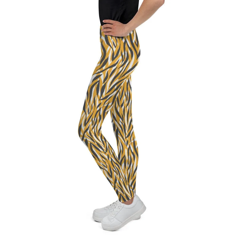 Yellow Animal Print Youth Leggings