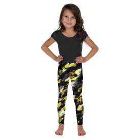 Yellow Camouflage Kid's Leggings