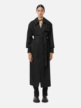 Zen Nylon Trench | Black