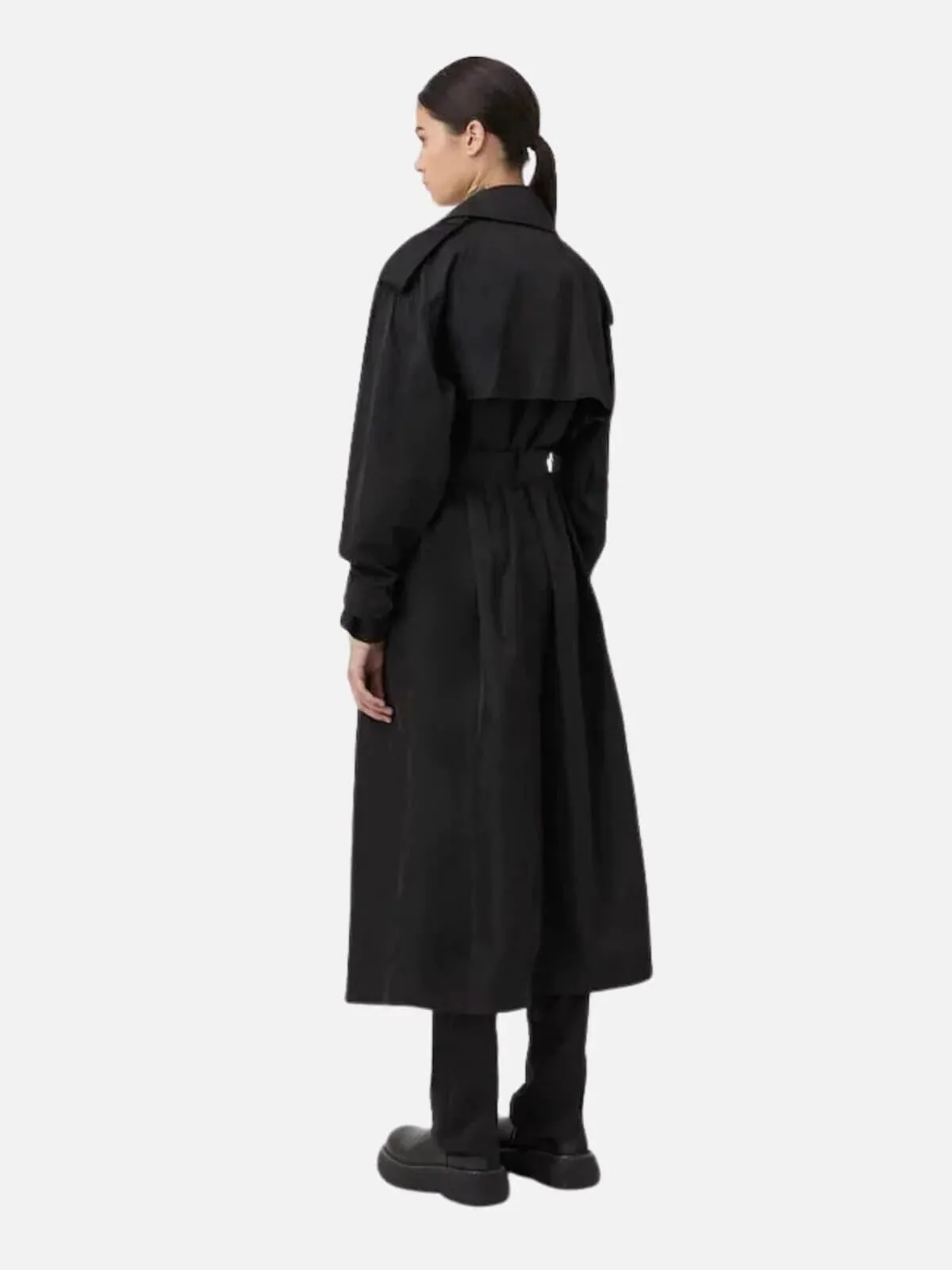 Zen Nylon Trench | Black